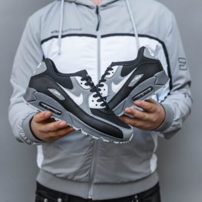 Кроссовки Мужские Nike Air Max 90 Black Grey