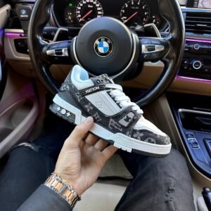 Кроссовки Louis Vuitton Trainer Sneaker White Black