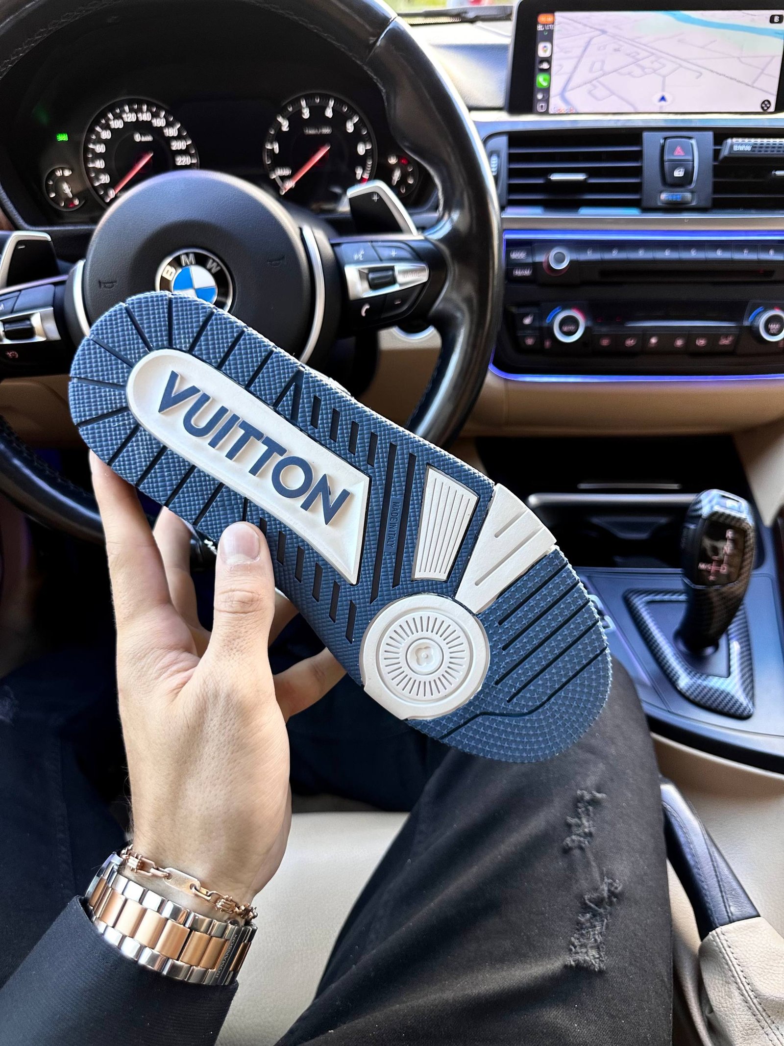 Кроссовки Louis Vuitton Trainer Sneaker White Blue Кроссовки Louis Vuitton Trainer Sneaker White Blue