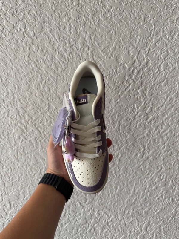 Кроссовки Женские Nike Air Jordan 1 low Travis Scott x Labubu Violet