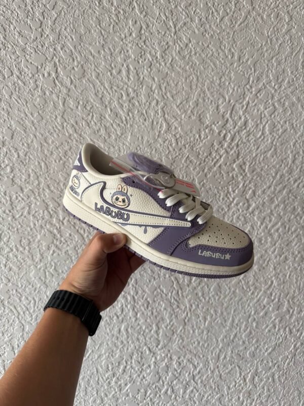 Кроссовки Женские Nike Air Jordan 1 low Travis Scott x Labubu Violet