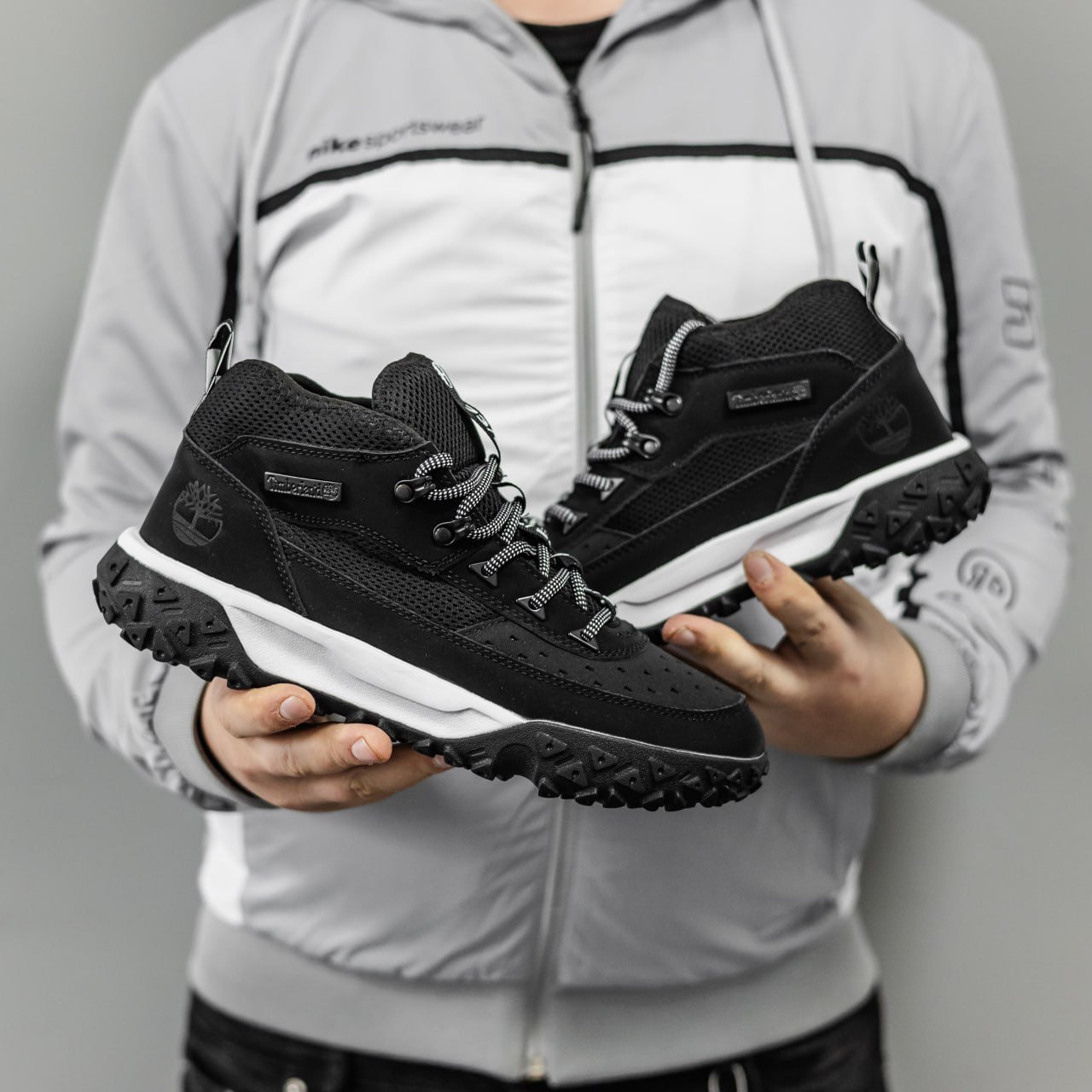 Мужские Зимние Ботинки Timberland GreenStride Motion 6 Waterproof Mid Black White Мужские Зимние Ботинки Timberland GreenStride Motion 6 Waterproof Mid Black White