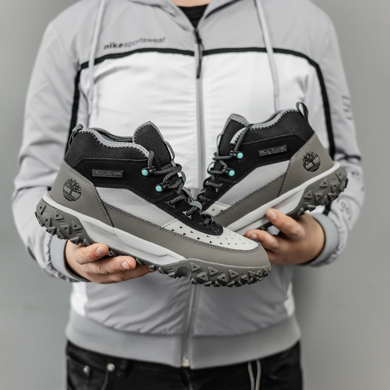 Мужские Зимние Ботинки Timberland GreenStride Motion 6 Waterproof Mid Grey Black Мужские Зимние Ботинки Timberland GreenStride Motion 6 Waterproof Mid Grey Black