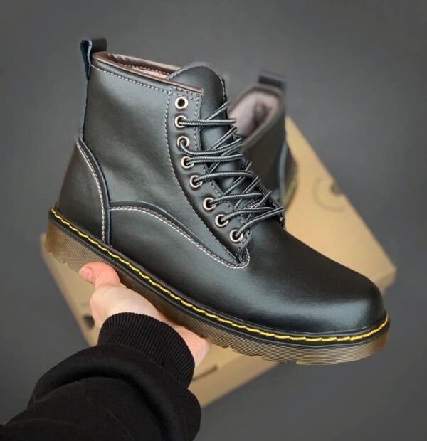 Ботинки Dr. Martens 101 Smooth Black Хутро