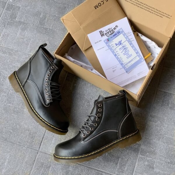Ботинки Dr. Martens 101 Smooth Black Хутро