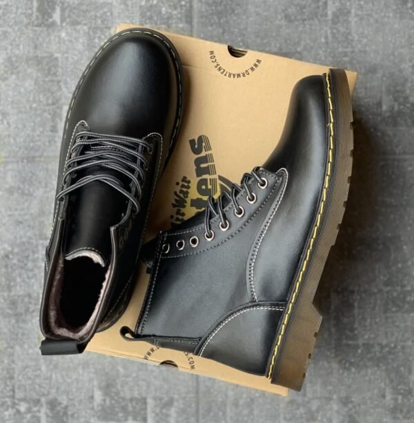 Ботинки Dr. Martens 101 Smooth Black Хутро