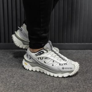 Кроссовки Мужские Moncler Trail Drip Gore-Tex White Grey
