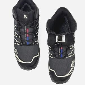 Кроссовки Мужские Salomon XT-4 Gray White Fur Зимние