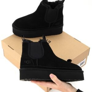 Женские Зимние UGG Neumel Platform Chelsea Black