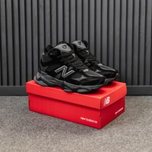 Кроссовки Мужские New Balance 9060 Высокие Зимние Bkack