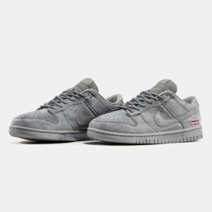 Кроссовки Nike SB Dunk Low x Supreme Grey