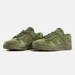 Кроссовки Nike SB Dunk Low x Supreme Olive Green