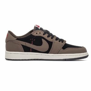 Кроссовки мужские Nike Air Jordan 1 Retro Low Travis Scott Brown