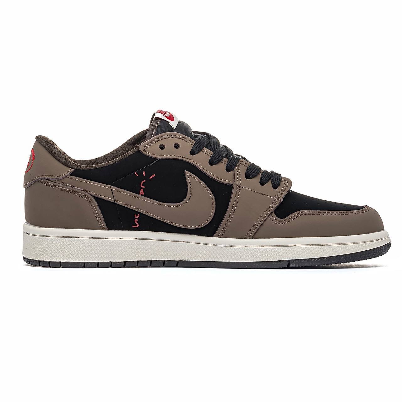 Кроссовки мужские Nike Air Jordan 1 Retro Low Travis Scott Brown Кроссовки мужские Nike Air Jordan 1 Retro Low Travis Scott Brown