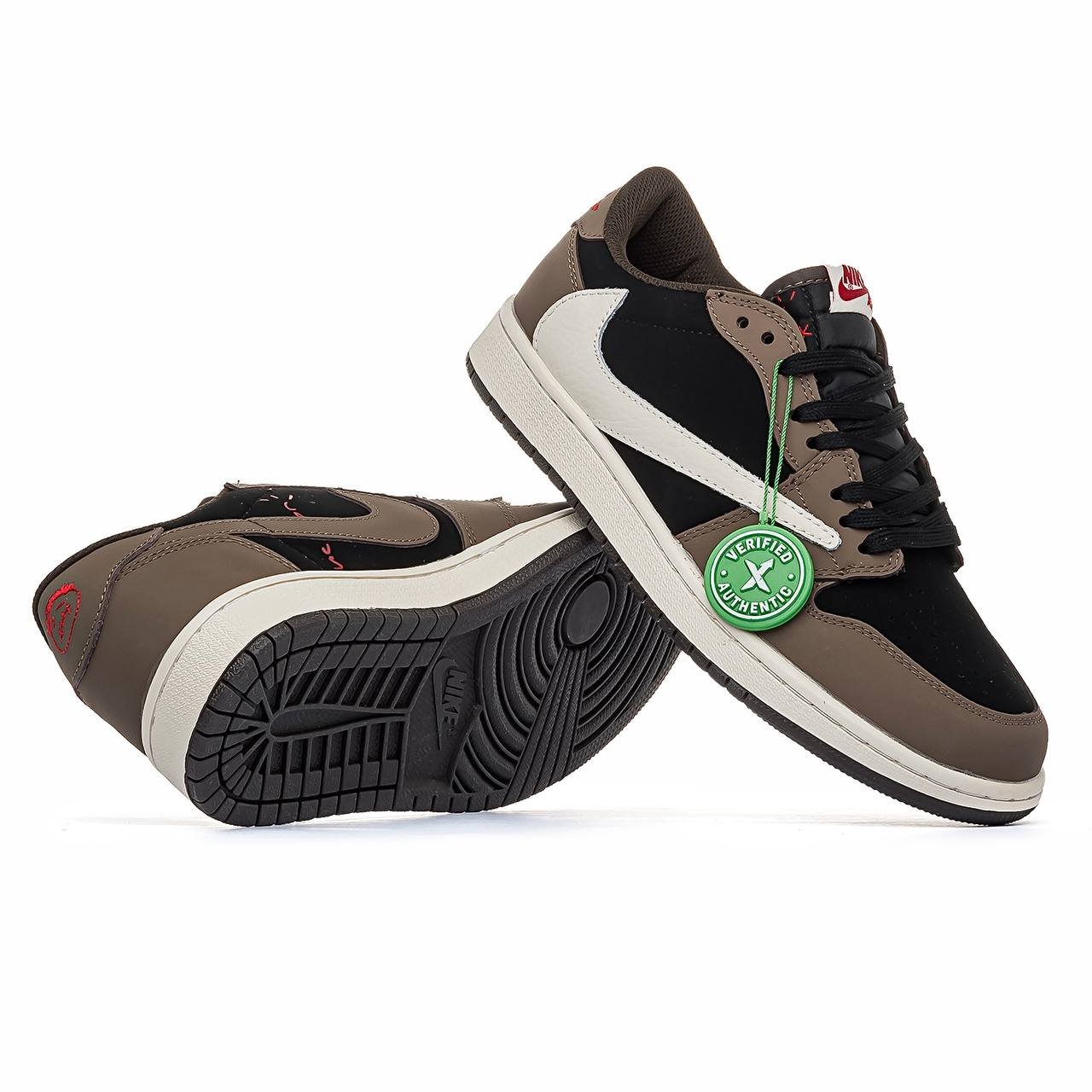 Кроссовки мужские Nike Air Jordan 1 Retro Low Travis Scott Brown Кроссовки мужские Nike Air Jordan 1 Retro Low Travis Scott Brown