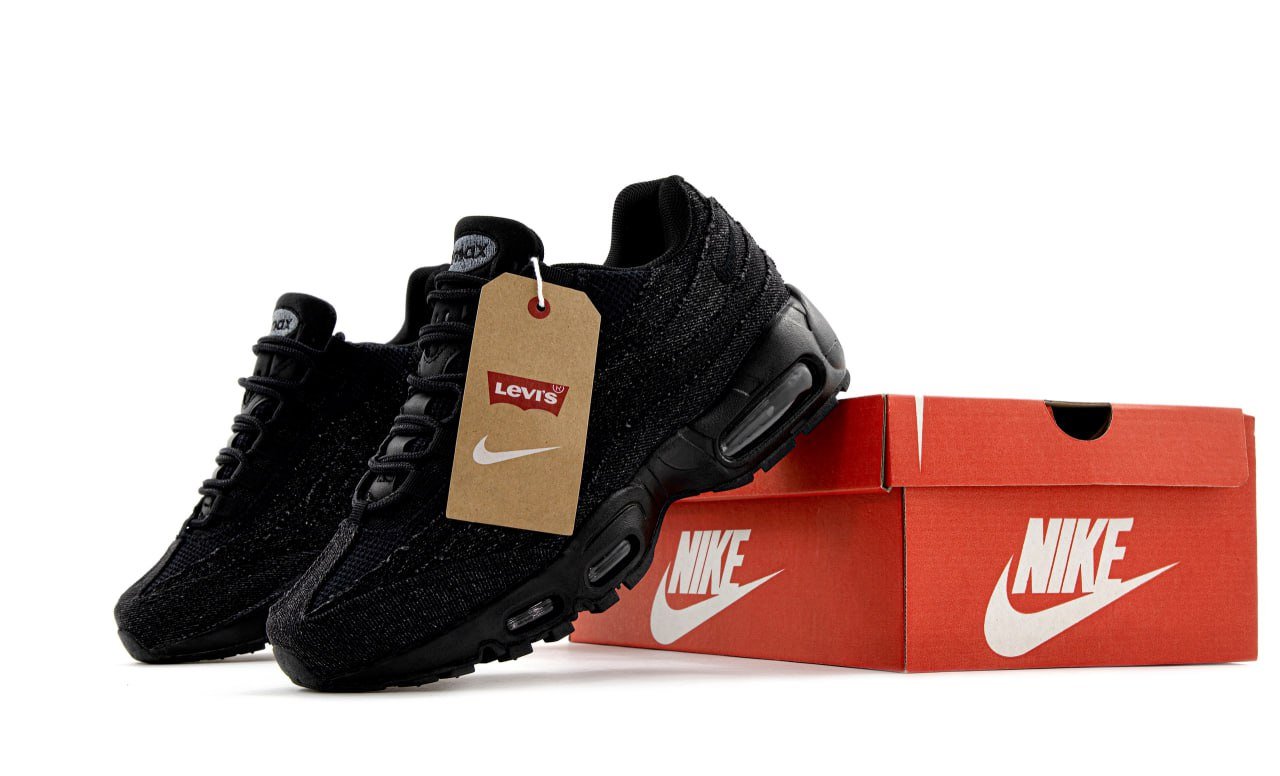 Кроссовки Levis Nike Air Max 95 Black Кроссовки Levis Nike Air Max 95 Black