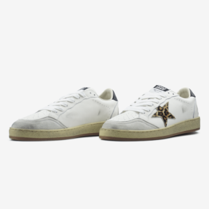 Женские Кеды Golden Goose Ball Star Leopard White Never Stop Dreaming