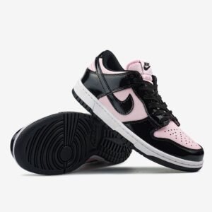 Женские Кроссовки Nike SB Dunk Low Pink Black Patent Foam