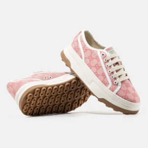 Кроссовки Gucci Tennis 1977 GG Monogram Pink