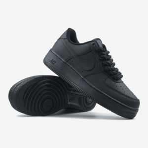 Кроссовки Nike Air Force 1 Low Black Rope Laces