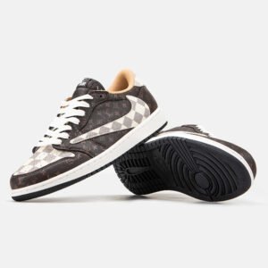 Кроссовки Nike Air Jordan 1 Low x Travis Scott x Louis Vuitton Brown