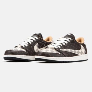 Кроссовки Nike Air Jordan 1 Low x Travis Scott x Louis Vuitton Brown