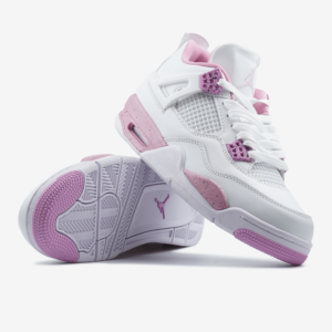 Кроссовки Женские Nike Air Jordan 4 Retro White Pink Oreo