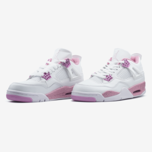Кроссовки Женские Nike Air Jordan 4 Retro White Pink Oreo