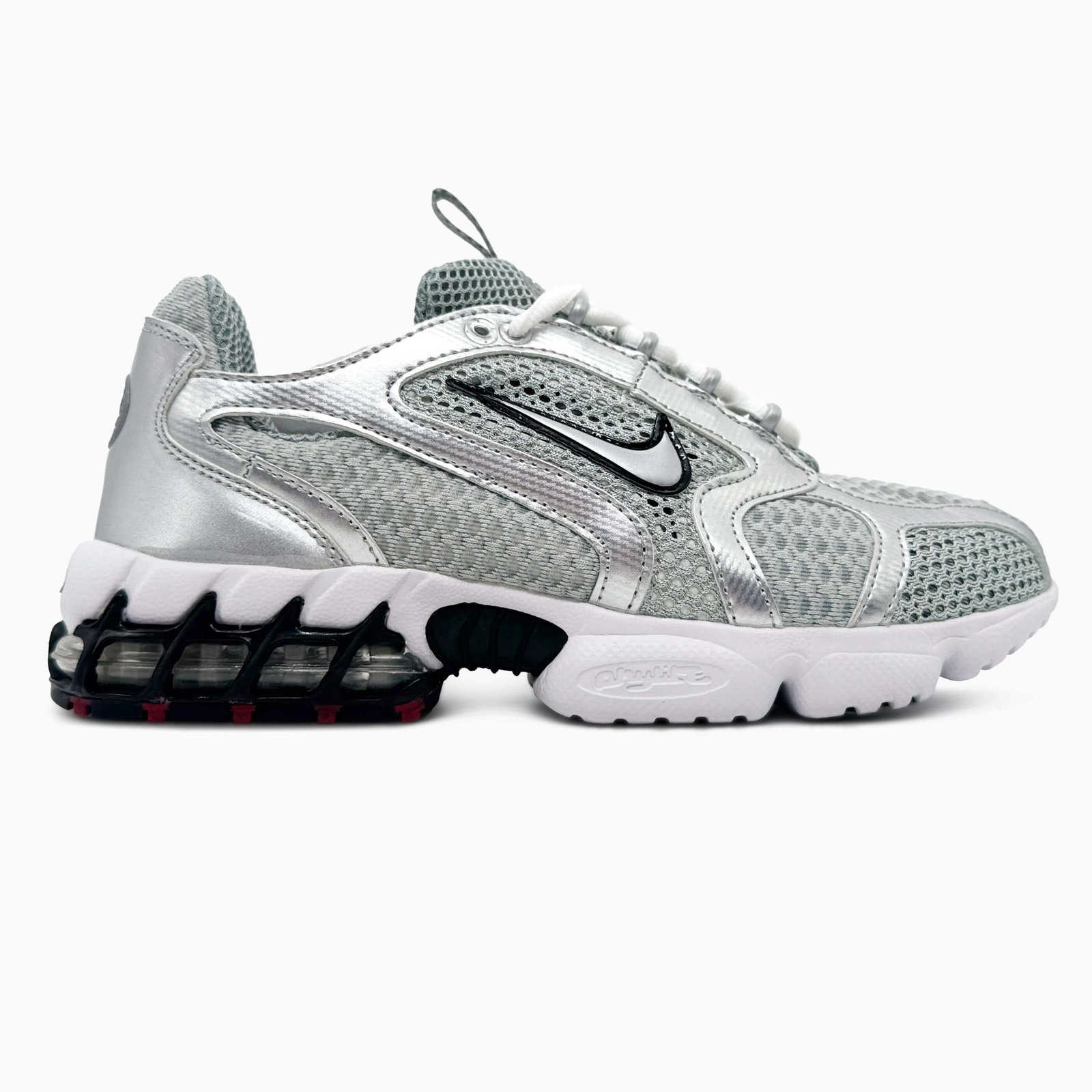 Кроссовки Мужские Nike Air Zoom Spiridon Caged 2 Metallic Silver Кроссовки Мужские Nike Air Zoom Spiridon Caged 2 Metallic Silver