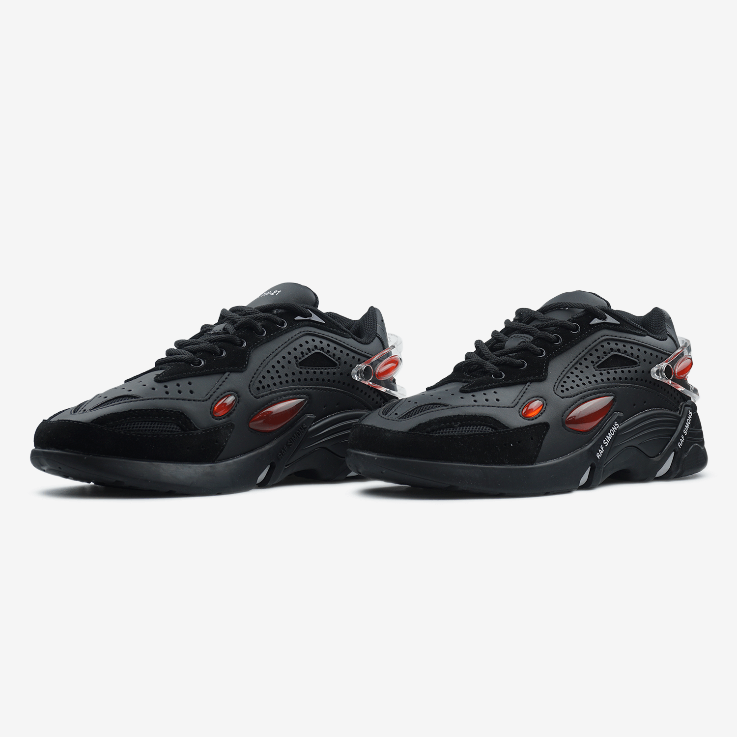 Мужские Кроссовки Adidas x Raf Simons Cylon-21 Black Red Мужские Кроссовки Adidas x Raf Simons Cylon-21 Black Red
