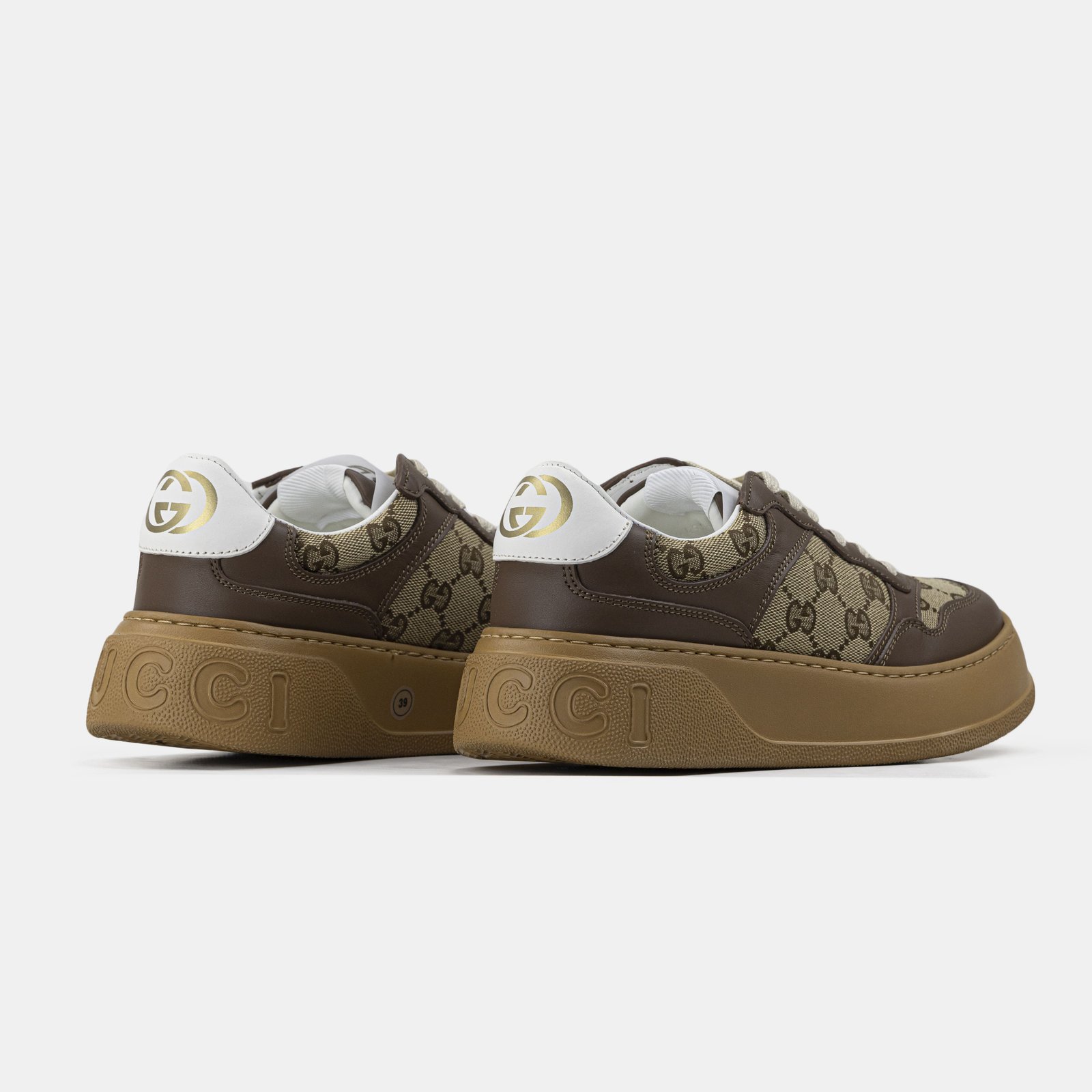 Gucci GG Sneakers Brown (2) Gucci GG Sneakers Brown