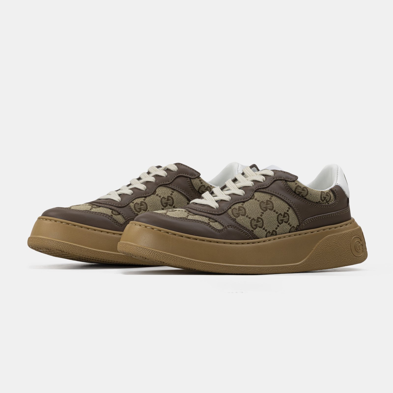 Gucci GG Sneakers Brown (3) Gucci GG Sneakers Brown