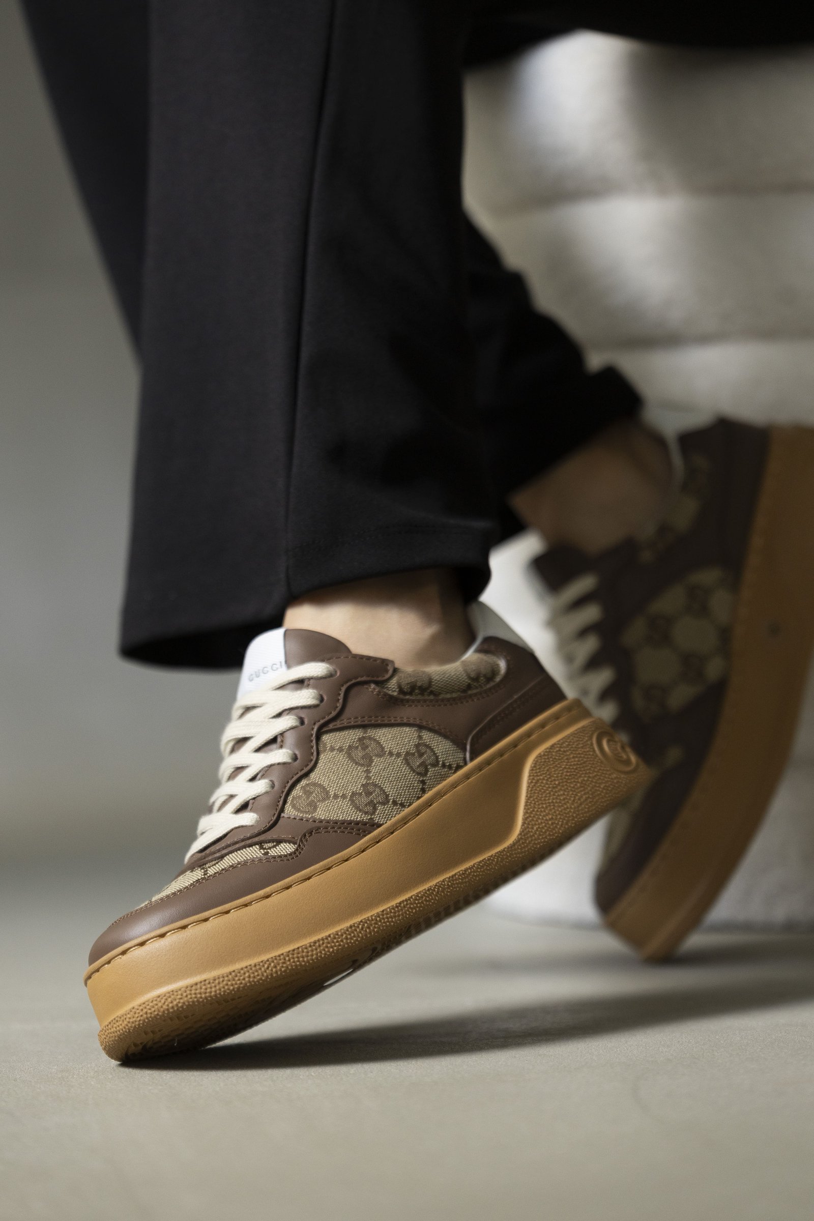 Gucci GG Sneakers Brown (5) Gucci GG Sneakers Brown