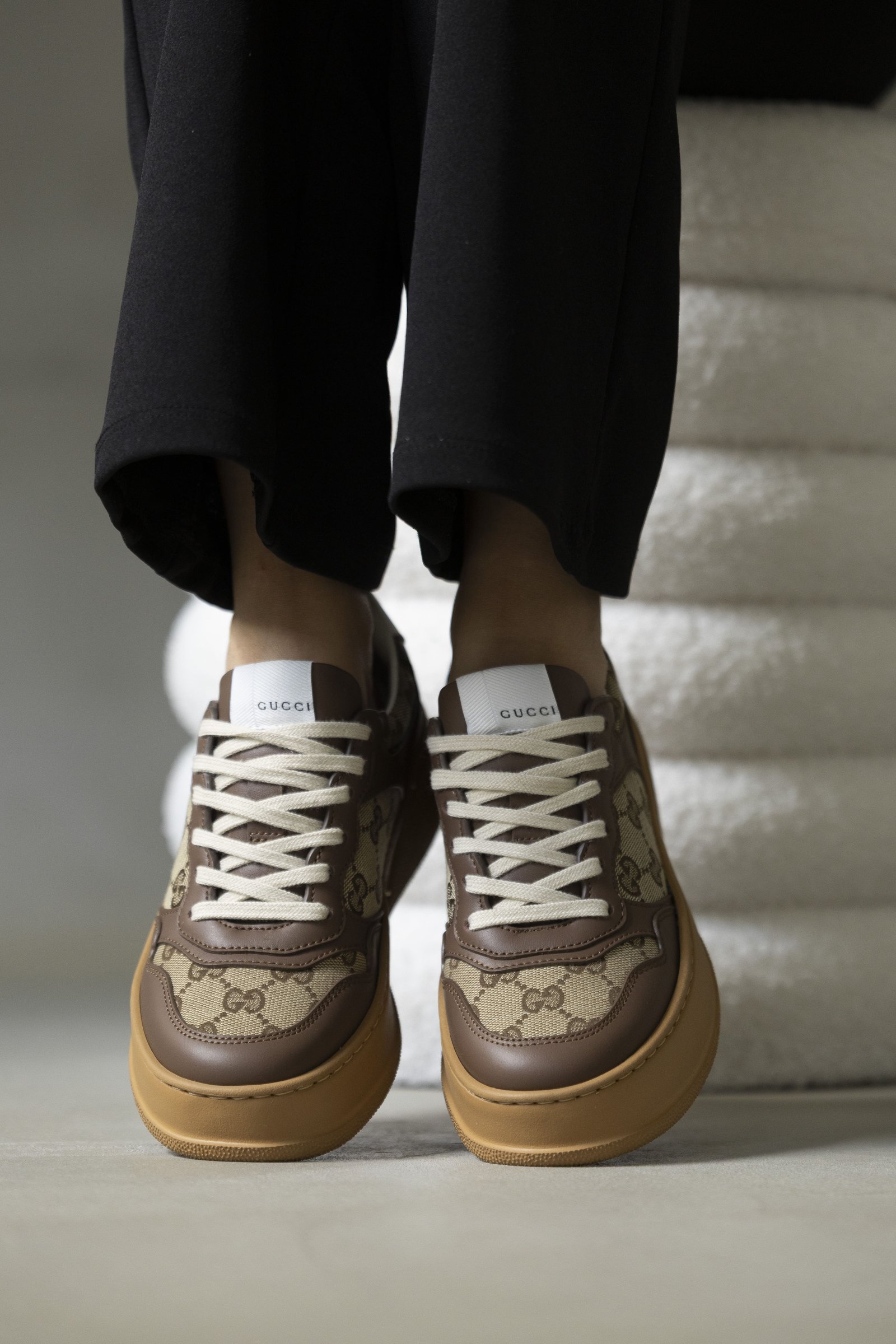 Gucci GG Sneakers Brown (6) Gucci GG Sneakers Brown