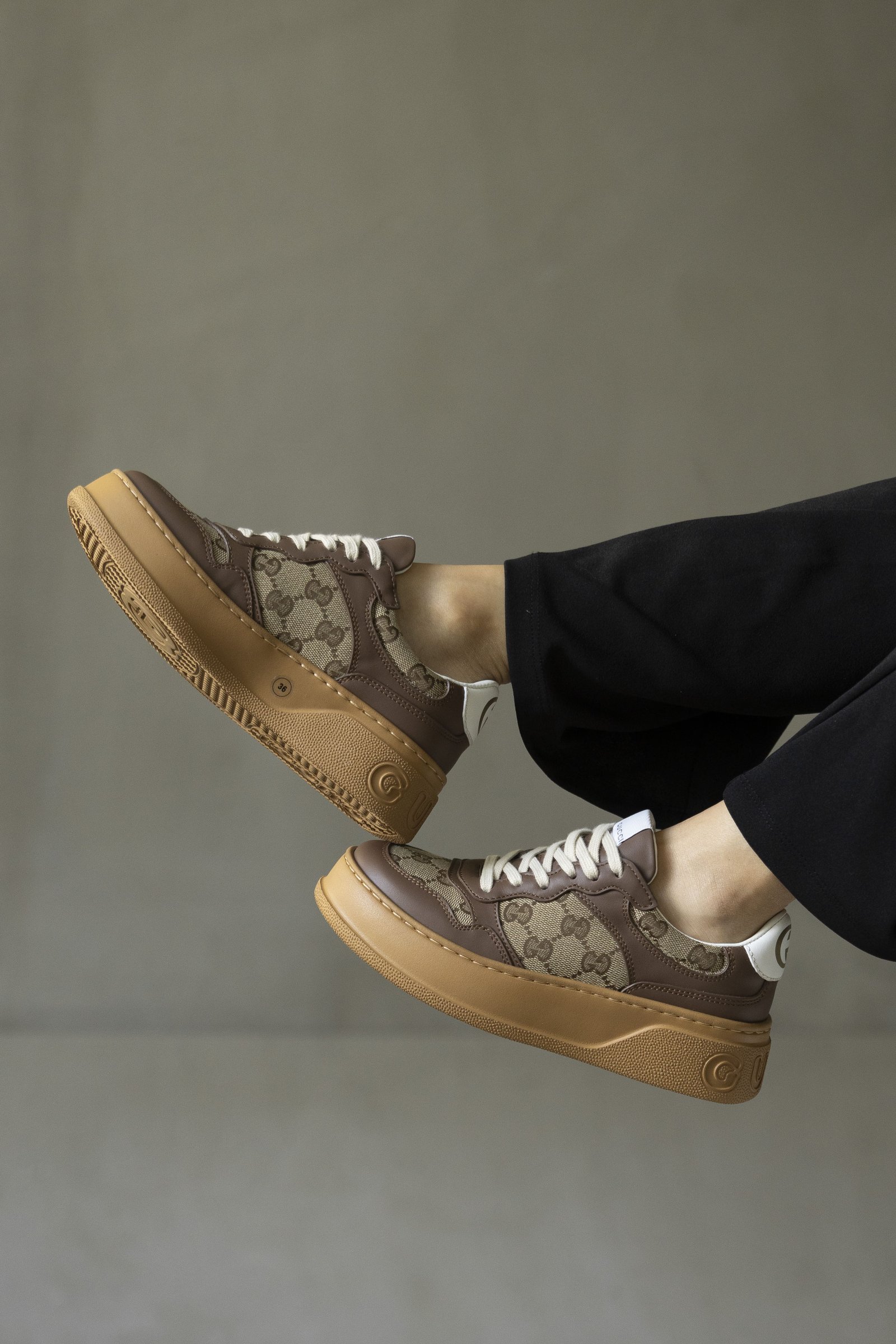 Gucci GG Sneakers Brown (7) Gucci GG Sneakers Brown