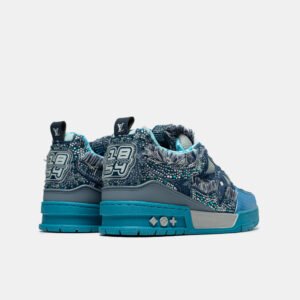 Кроссовки Louis Vuitton Skate Trainer Blue Swarovski Monogram