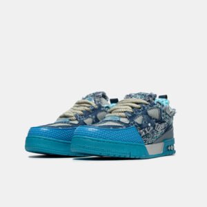 Кроссовки Louis Vuitton Skate Trainer Blue Swarovski Monogram