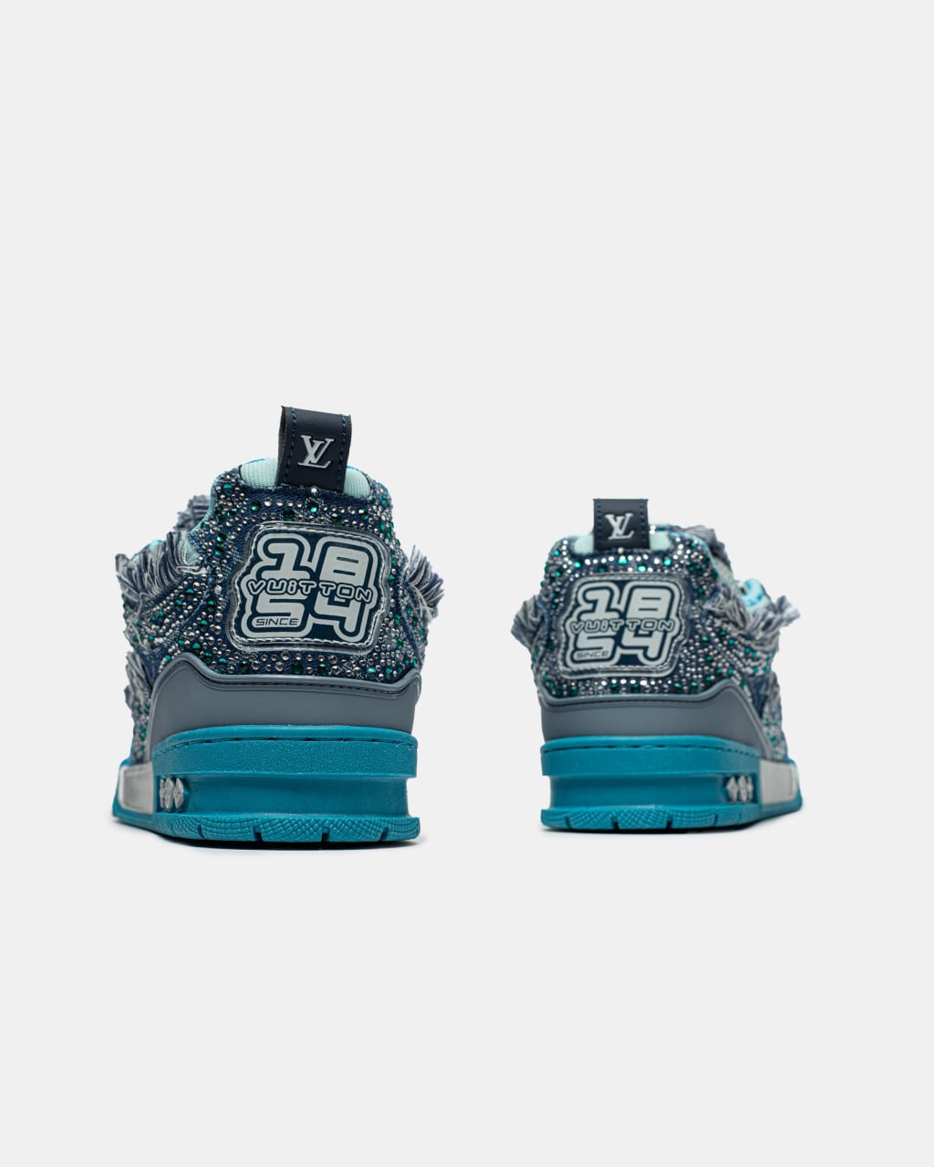 Кроссовки Louis Vuitton Skate Trainer Blue Swarovski Monogram Кроссовки Louis Vuitton Skate Trainer Blue Swarovski Monogram