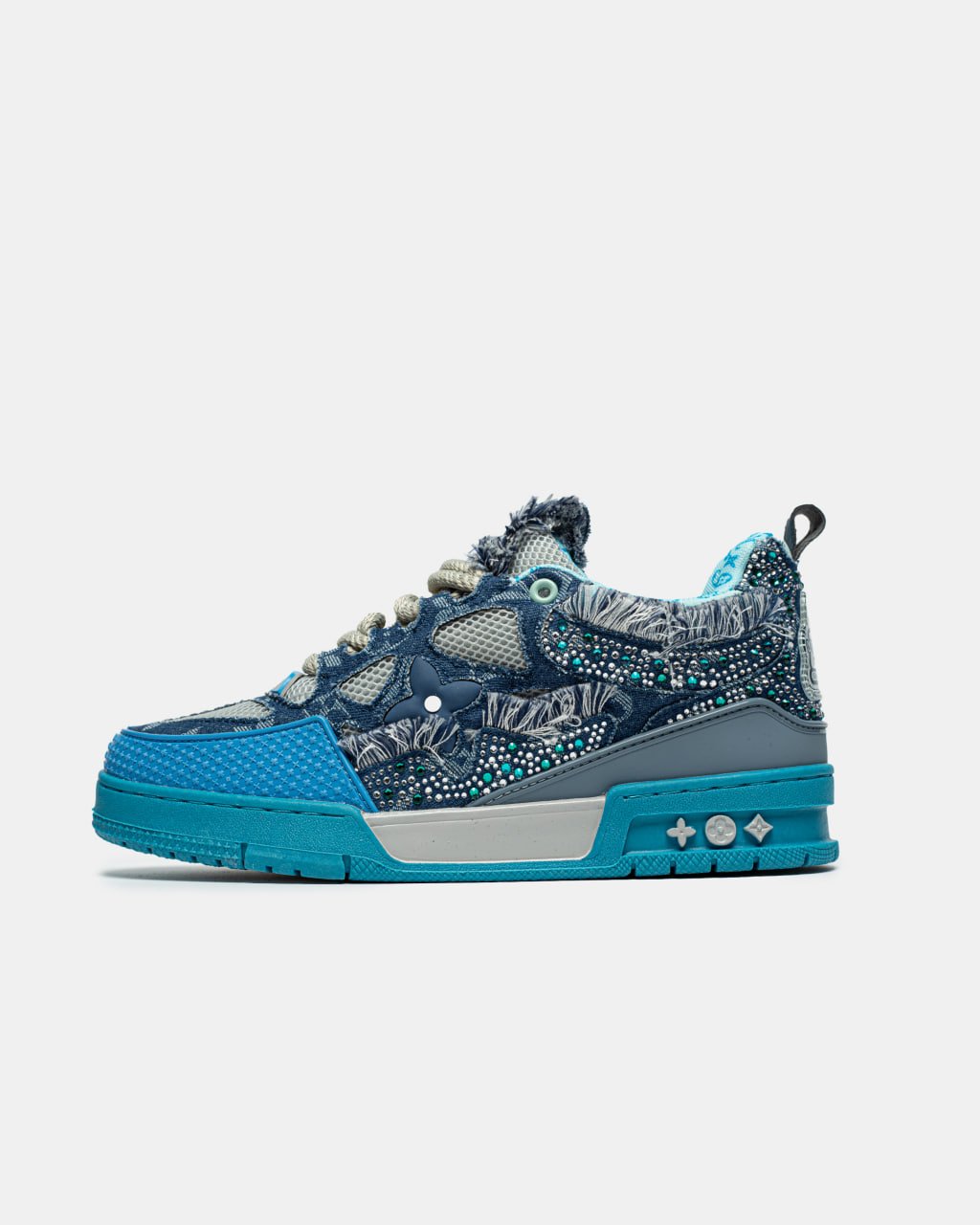 Кроссовки Louis Vuitton Skate Trainer Blue Swarovski Monogram Кроссовки Louis Vuitton Skate Trainer Blue Swarovski Monogram