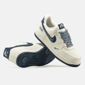 Кроссовки Мужские Nike Air Force 1 Low x Supreme Off White Dark Blue