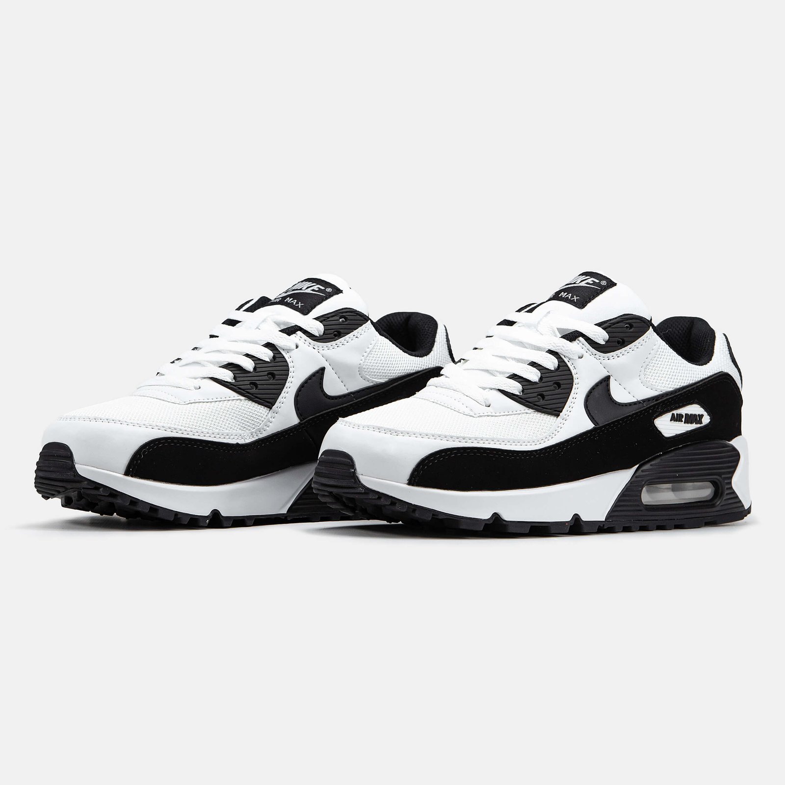 Кроссовки Мужские Nike Air Max 90 Panda White Black Кроссовки Мужские Nike Air Max 90 Panda White Black