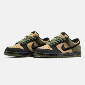 Кроссовки Мужские Nike SB Dunk Low Retro Camo Olive (Frankenstein)