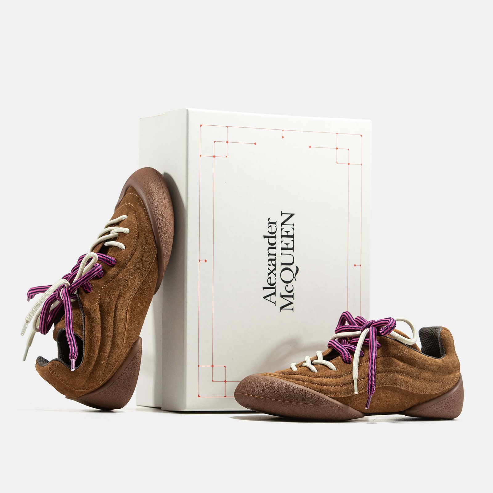 Кроссовки женские Alexander McQueen Flexion Brown Кроссовки женские Alexander McQueen Flexion Brown