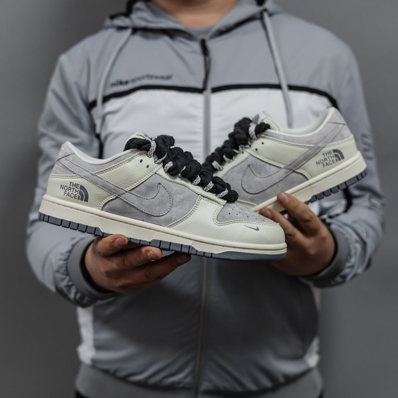 Кроссовки Мужские Nike SB Dunk Grey White Кроссовки Мужские Nike SB Dunk Grey White