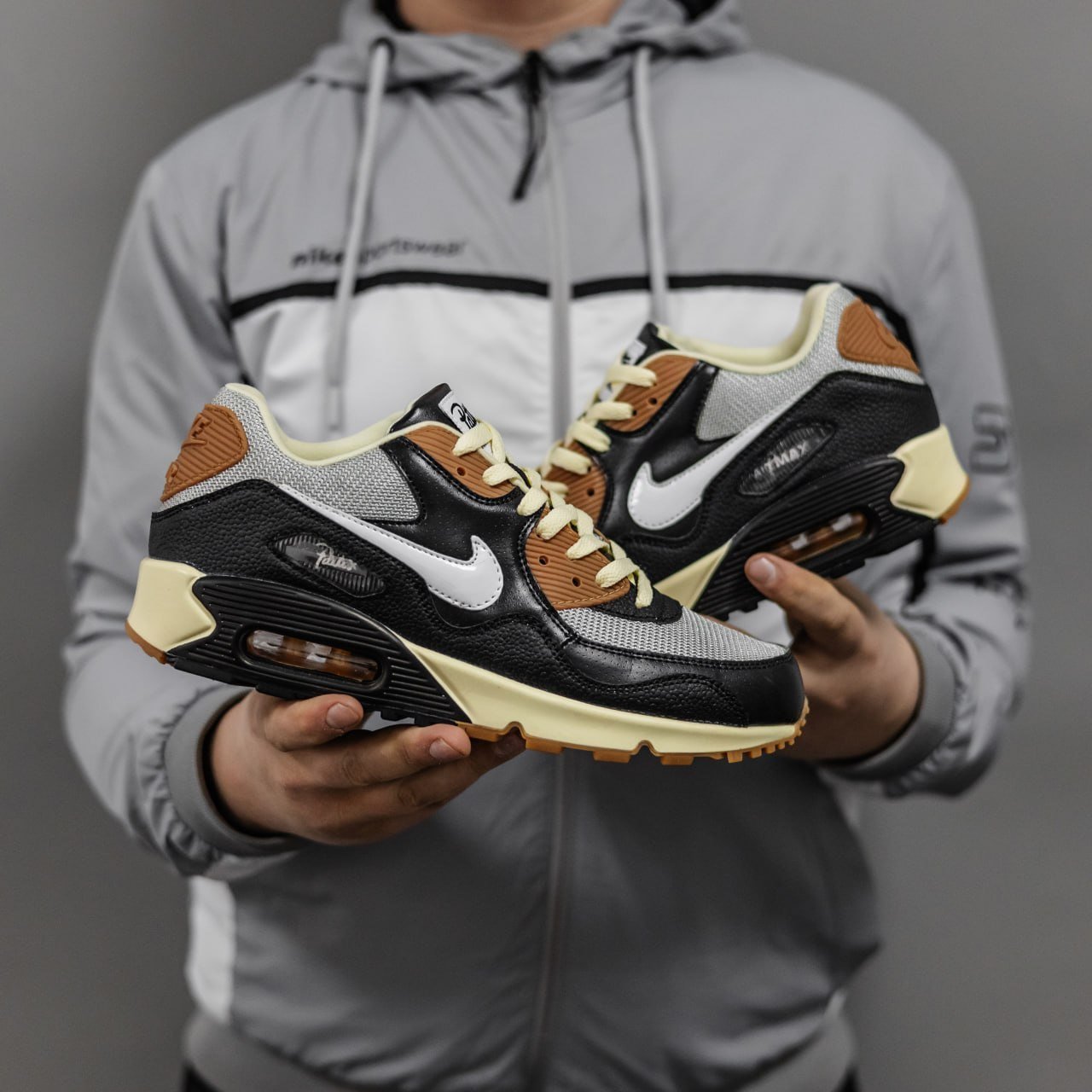 Кроссовки Мужские Nike Air Max 90 Black Brown Кроссовки Мужские Nike Air Max 90 Black Brown