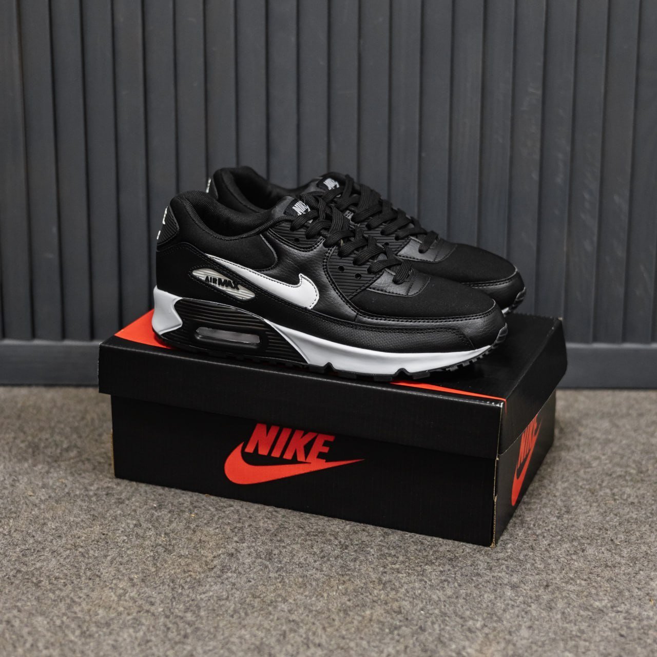 Кроссовки Мужские Nike Air Max 90 Black Кроссовки Мужские Nike Air Max 90 Black