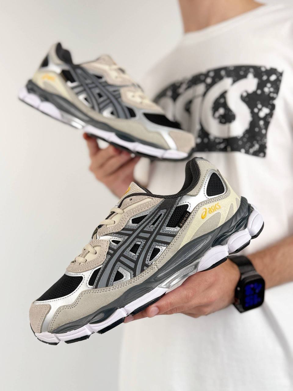 ASICS Gel-NYC GTX Beige Black Metallic ASICS Gel-NYC GTX Beige Black Metallic