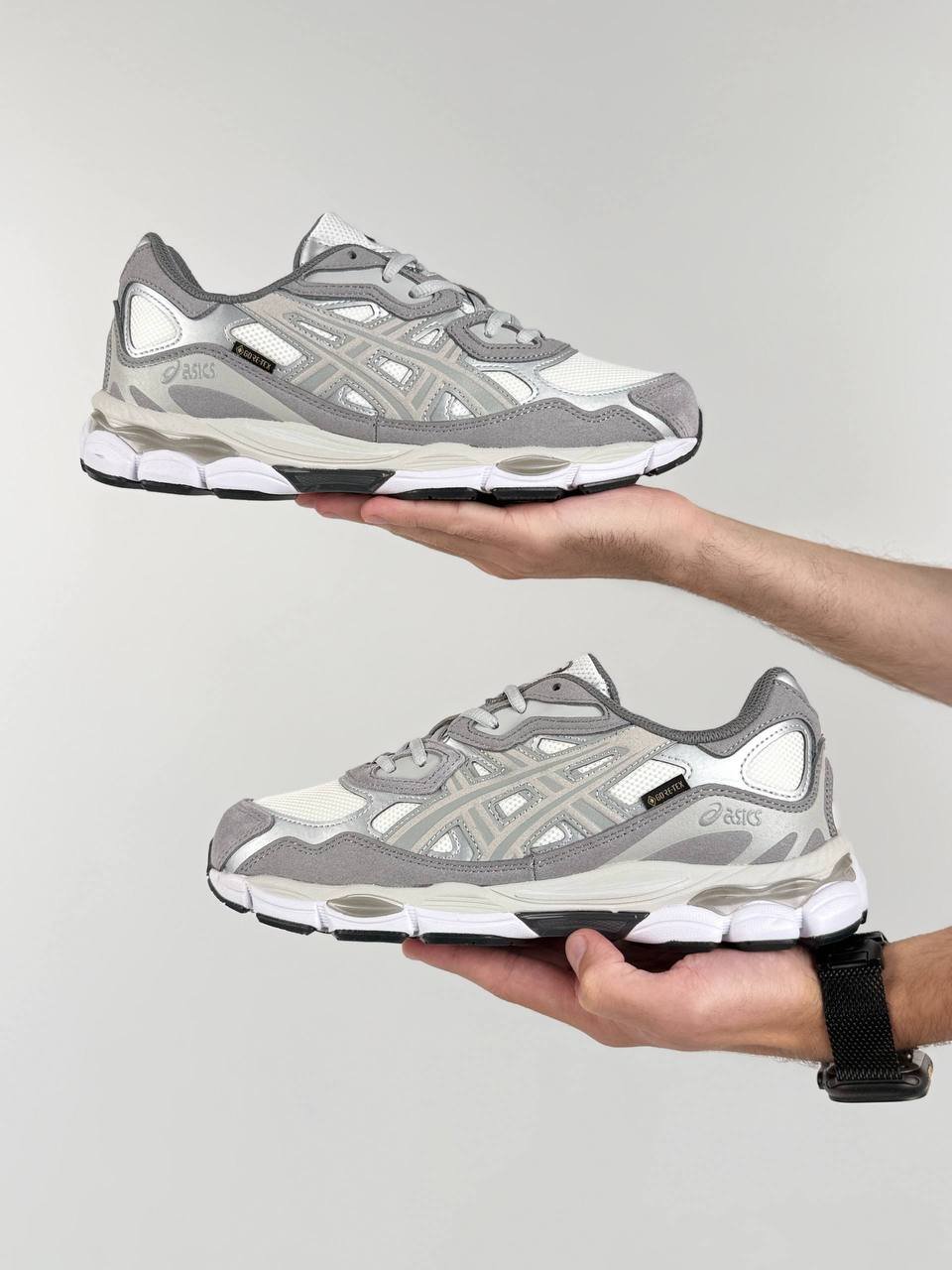 Кроссовки мужские ASICS Gel-NYC GTX Metallic Grey White Кроссовки мужские ASICS Gel-NYC GTX Metallic Grey White