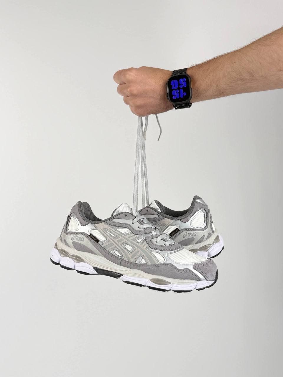 Кроссовки мужские ASICS Gel-NYC GTX Metallic Grey White Кроссовки мужские ASICS Gel-NYC GTX Metallic Grey White