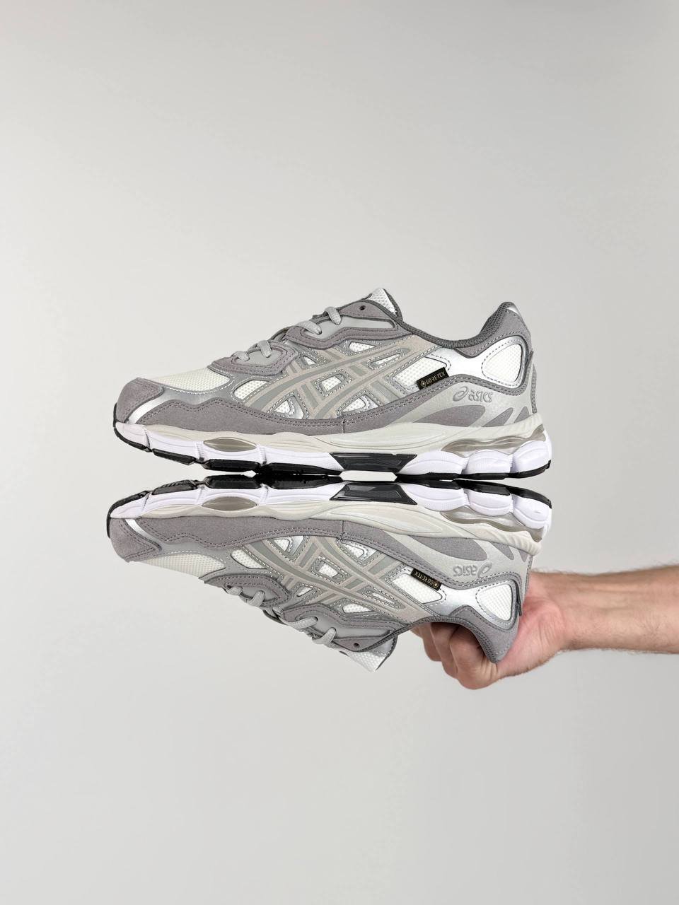 Кроссовки мужские ASICS Gel-NYC GTX Metallic Grey White Кроссовки мужские ASICS Gel-NYC GTX Metallic Grey White